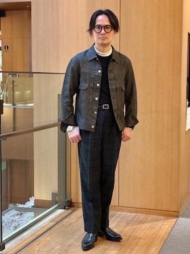 「BEAMS F（ビームスエフ）のアイテム」を使った、BEAMS Fさん（メンズ・166cm）の春コーディネート