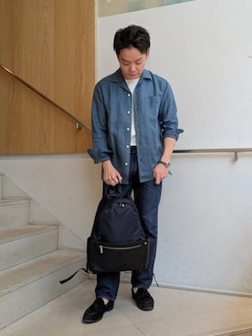 「BEAMS F（ビームスエフ）のアイテム」を使った、BEAMS Fさん（メンズ・162cm）の春コーディネート