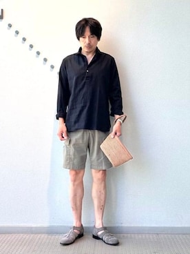 「ORIAN（オリアン）のアイテム」を使った、BEAMS Fさん（メンズ・174cm）の春コーディネート