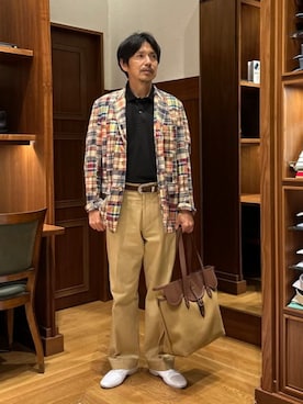 「BEAMS F（ビームスエフ）のアイテム」を使った、BEAMS Fさん（メンズ・174cm）の秋コーディネート