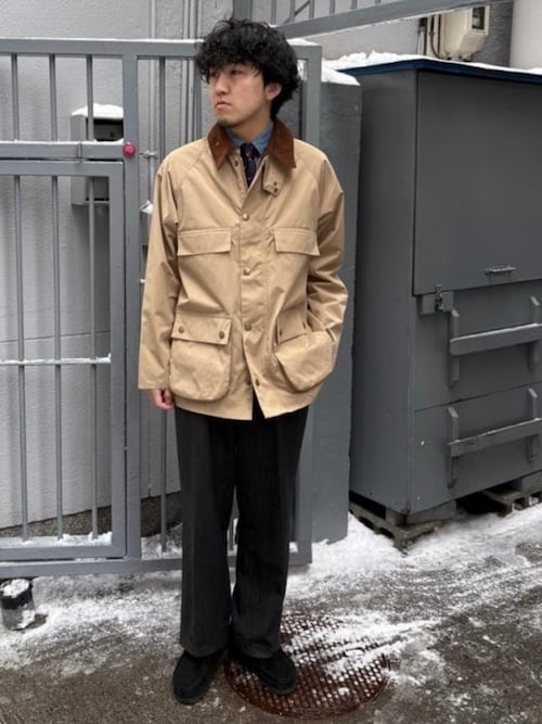 Barbour ベージュ コットンジャケット Barbour（バブアー） ブルゾン アウター 「別注」 「Barbour」コットン