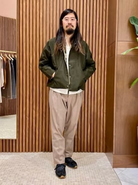「BEAMS F（ビームスエフ）のアイテム（ジャケット/アウター）」を使った、BEAMS Fさん（メンズ・178cm）の秋コーディネート