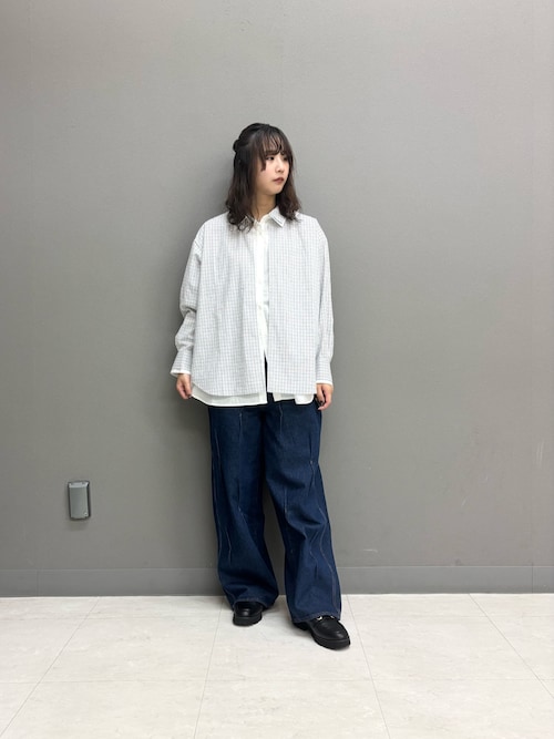 タックWIDEデニム（デニムパンツ）｜KBF（ケイビーエフ）の