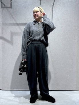 「アイテム（シュシュ）」を使った、みおちんさん（レディース・167cm）の秋コーディネート