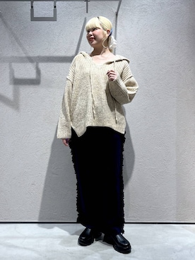 「アイテム（ヘアピン）」を使った、みおちんさん（レディース・167cm）の秋コーディネート