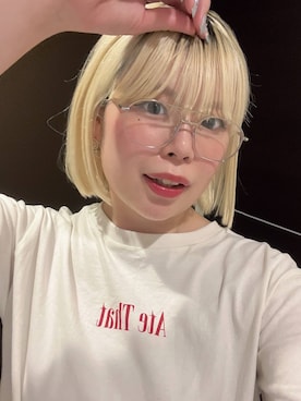 「アイテム（メガネ）」を使った、みおちんさん（レディース・167cm）の夏コーディネート