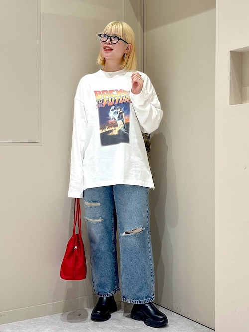 BACK TO THE FUTUREロンT＿MOM 247701（Tシャツ/カットソー