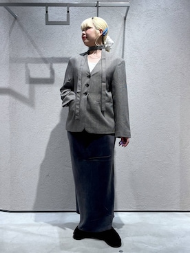 「アイテム（テーラードジャケット、その他）」を使った、みおちんさん（レディース・167cm）の秋コーディネート