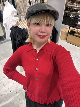 「LOWRYS FARM（ローリーズファーム）のアイテム（ハンチング/ベレー帽）」を使った、みおちんさん（レディース・167cm）の秋コーディネート