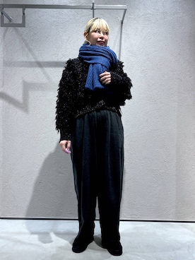 「アイテム（ストール/ショール）」を使った、みおちんさん（レディース・167cm・20代）の秋コーディネート