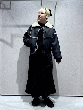 「アイテム（ヘアアクセサリー）」を使った、みおちんさん（レディース・167cm・20代）の冬コーディネート