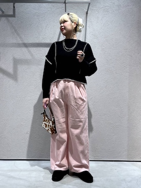 「アイテム（シュシュ）」を使った、みおちんさん（レディース・167cm）の秋コーディネート