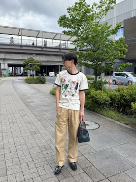 「グラフィックＴ」｜Keishoさん（メンズ・171cm）の夏コーディネート