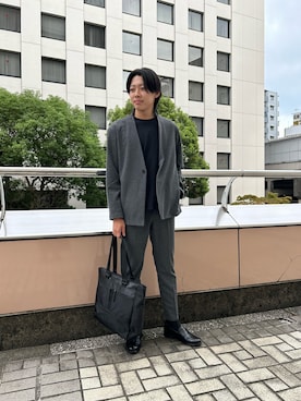 「アイテム（ジャケット/アウター）」を使った、TSUNEKAWAさん（メンズ・176cm）の秋コーディネート