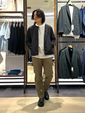 「DANTON（ダントン）のアイテム」を使った、TSUNEKAWAさん（メンズ・177cm）の冬コーディネート