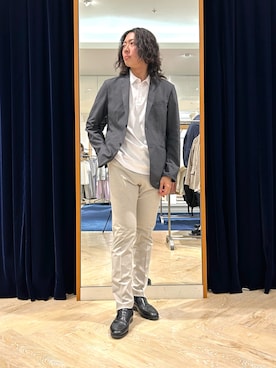 「NOLLEY’S（ノーリーズ）のアイテム」を使った、TSUNEKAWAさん（メンズ・177cm）の夏コーディネート