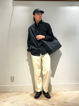「DANTON（ダントン）のアイテム（帽子）」を使った、TSUNEKAWAさん（メンズ・177cm）の夏コーディネート