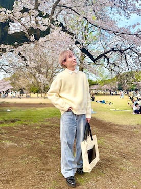 「CULLNI（クルニ）のアイテム」を使った、minato76さん（メンズ・168cm）の春コーディネート