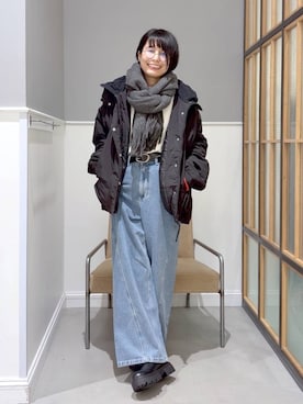 「アイテム（その他アウター）」を使った、おふくさん（レディース・158cm・30代）の冬コーディネート