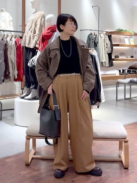 「アイテム（その他アウター）」を使った、おふくさん（レディース・158cm・30代）の秋コーディネート