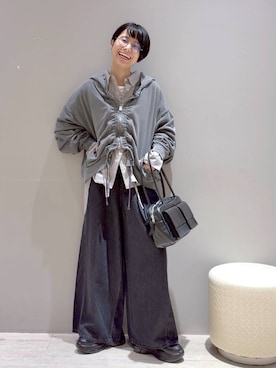 「LEPSIM（レプシィム）のアイテム（Tシャツ/カットソー）」を使った、おふくさん（レディース・158cm）の夏コーディネート