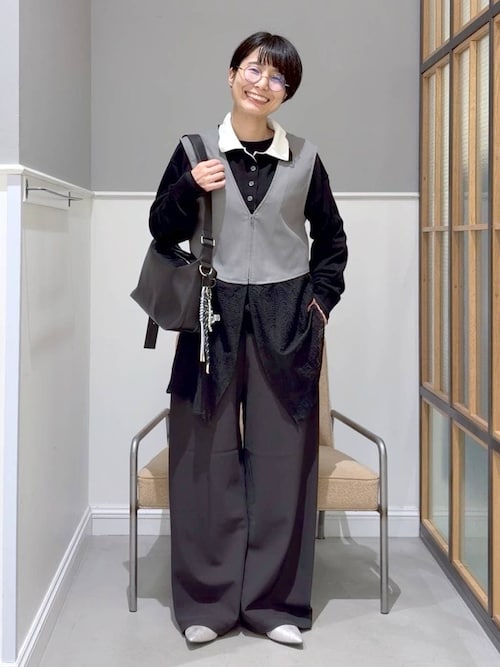 レースドッキングベスト 638977（その他アウター）｜LEPSIM