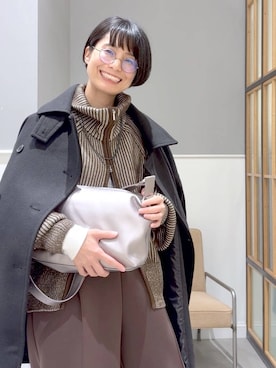 「アイテム（ネックレス）」を使った、おふくさん（レディース・158cm・30代）の秋コーディネート