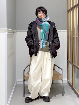 「アイテム（その他アウター）」を使った、おふくさん（レディース・158cm・30代）の秋コーディネート