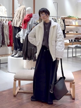 「アイテム（ブルゾン）」を使った、おふくさん（レディース・158cm・30代）の秋コーディネート