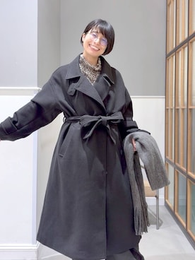 「アイテム（テーラードジャケット）」を使った、おふくさん（レディース・158cm・40代）の冬コーディネート