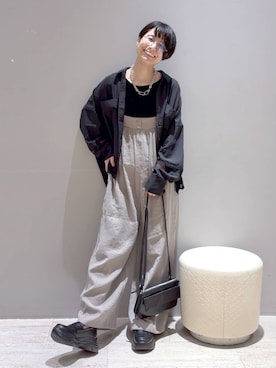 「LEPSIM（レプシィム）のアイテム（Tシャツ/カットソー）」を使った、おふくさん（レディース・158cm）の秋コーディネート