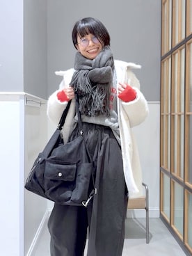 「旅行」｜おふくさん（レディース・158cm）の冬コーディネート