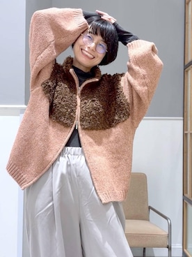 「アイテム（Tシャツ/カットソー）」を使った、おふくさん（レディース・158cm・30代）の秋コーディネート