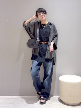 「アイテム（シャツ/ブラウス）」を使った、おふくさん（レディース・158cm・40代）の夏コーディネート