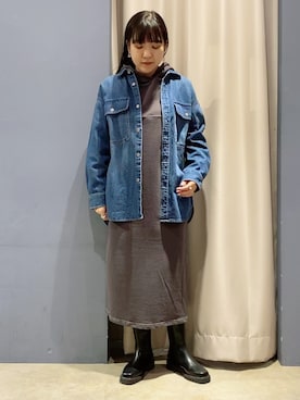 「AMERICAN HOLIC」｜「アイテム（ブルゾン）」を使った、ゆいさん（レディース・156cm）の秋コーディネート