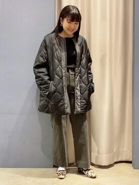 「AMERICAN HOLIC（アメリカンホリック）のアイテム（その他アウター）」を使った、ゆいさん（レディース・156cm）の秋コーディネート