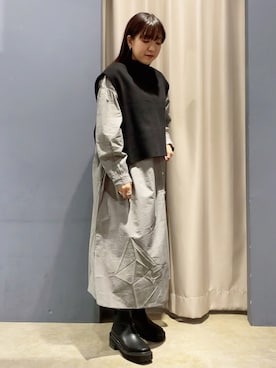 「koe（コエ）のアイテム」を使った、ゆいさん（レディース・156cm）の秋コーディネート