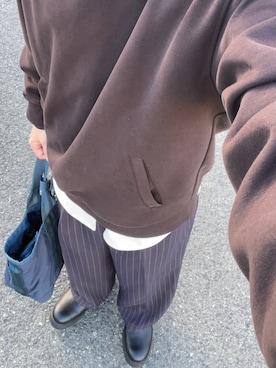 「BRIEFING（ブリーフィング）のアイテム」を使った、shochiさん（メンズ・173cm）の冬コーディネート
