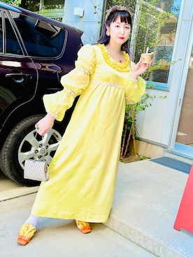 「古着女子」｜「アイテム（アクセサリー）」を使った、ちゃんまみさん（レディース・163cm）の秋コーディネート