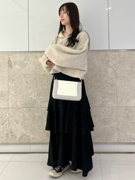 「& chouette（アンドシュエット）のアイテム」を使った、&chouette（アンドシュエット）さん（レディース・160cm）の秋コーディネート