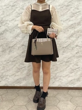 「& chouette（アンドシュエット）のアイテム」を使った、&chouette（アンドシュエット）さん（レディース・160cm）の秋コーディネート