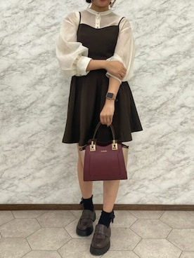 「& chouette（アンドシュエット）のアイテム」を使った、&chouette（アンドシュエット）さん（レディース・160cm）の秋コーディネート