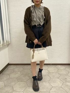 「& chouette（アンドシュエット）のアイテム」を使った、&chouette（アンドシュエット）さん（レディース・157cm）の冬コーディネート
