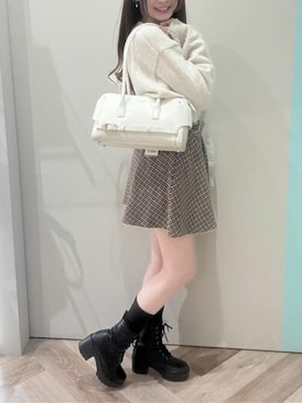 「& chouette（アンドシュエット）のアイテム」を使った、&chouette（アンドシュエット）さん（レディース・161cm）の春コーディネート