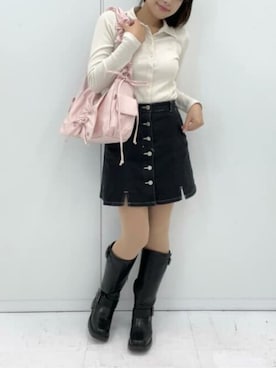 「& chouette（アンドシュエット）のアイテム」を使った、&chouette（アンドシュエット）さん（レディース・157cm）の春コーディネート