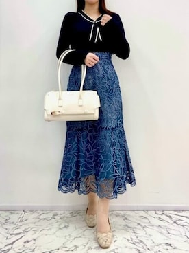「& chouette（アンドシュエット）のアイテム」を使った、&chouette（アンドシュエット）さん（レディース・155cm）の春コーディネート