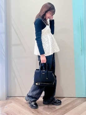 「& chouette（アンドシュエット）のアイテム」を使った、&chouette（アンドシュエット）さん（レディース・154cm）の春コーディネート