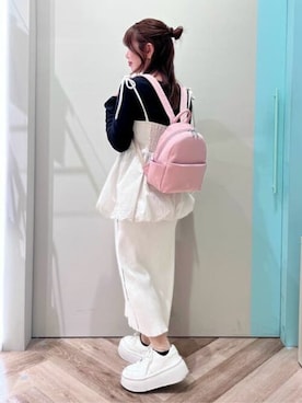 「& chouette（アンドシュエット）のアイテム」を使った、&chouette（アンドシュエット）さん（レディース・154cm）の春コーディネート