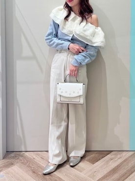 「& chouette（アンドシュエット）のアイテム」を使った、&chouette（アンドシュエット）さん（レディース・154cm）の夏コーディネート