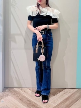 「& chouette（アンドシュエット）のアイテム」を使った、&chouette（アンドシュエット）さん（レディース・154cm）の夏コーディネート